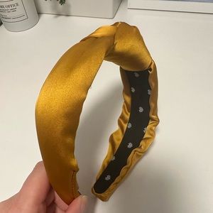 Lele Sadoughi Golden Rod Silk Knotted Headband